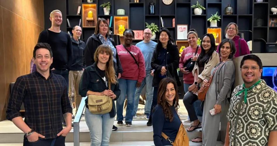 Fulbright Teachers pose for a group photo in Peru